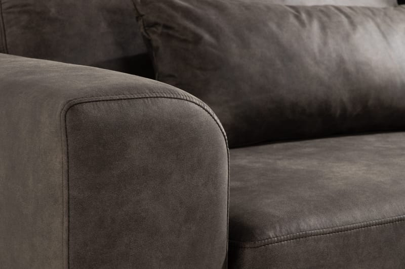 Copenhagen 3-seters Sofa i Kunstlær - Mørk grå - Møbler - Sofaer - Skinnsofaer