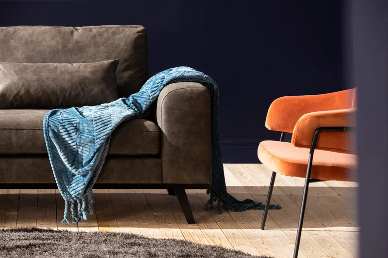 Copenhagen 3-seters Sofa i Kunstlær - Mørk grå - Møbler - Sofaer - Skinnsofaer