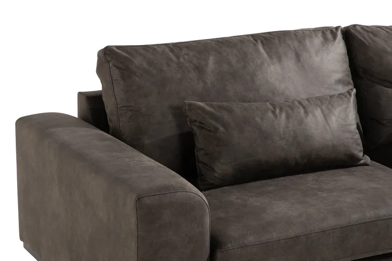 Copenhagen 3-seters Sofa i Kunstlær - Mørk grå - Møbler - Sofaer - Skinnsofaer