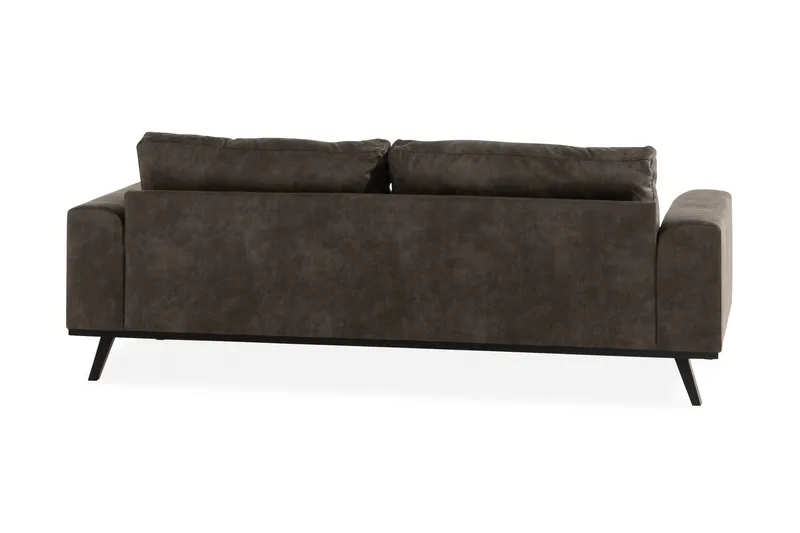 Copenhagen 3-seters Sofa i Kunstlær - Mørk grå - Møbler - Sofaer - Skinnsofaer