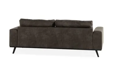 Copenhagen 3-seters Sofa i Kunstlær - Mørk grå - Møbler - Sofaer - Skinnsofaer