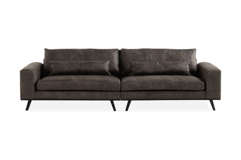 Copenhagen 4-seter - Mørkegrå - Skinnsofaer - 4 seter sofa