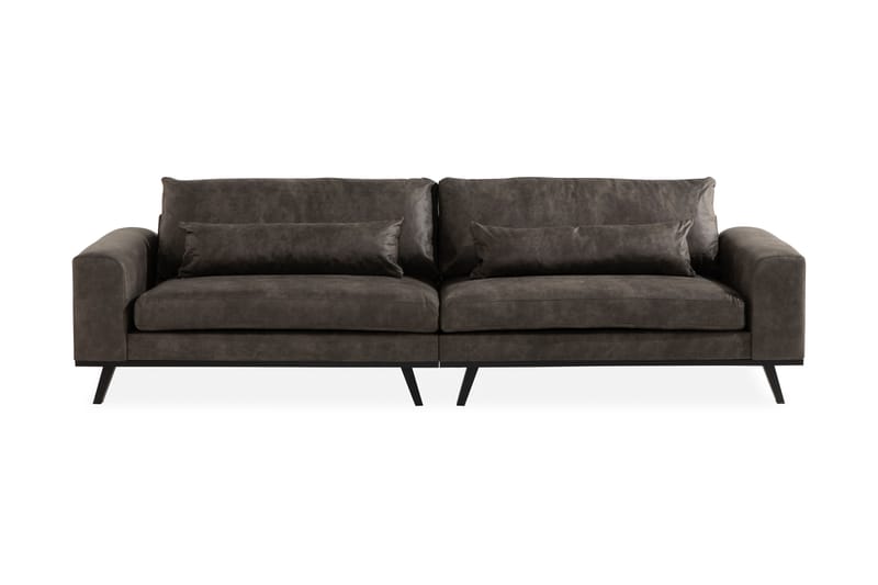 Copenhagen 4-seters Sofa i Kunstlær - Mørk grå - Møbler - Sofaer - Skinnsofaer