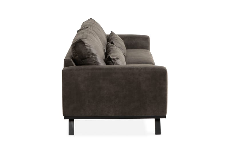 Copenhagen 4-seters Sofa i Kunstlær - Mørk grå - Møbler - Sofaer - Skinnsofaer