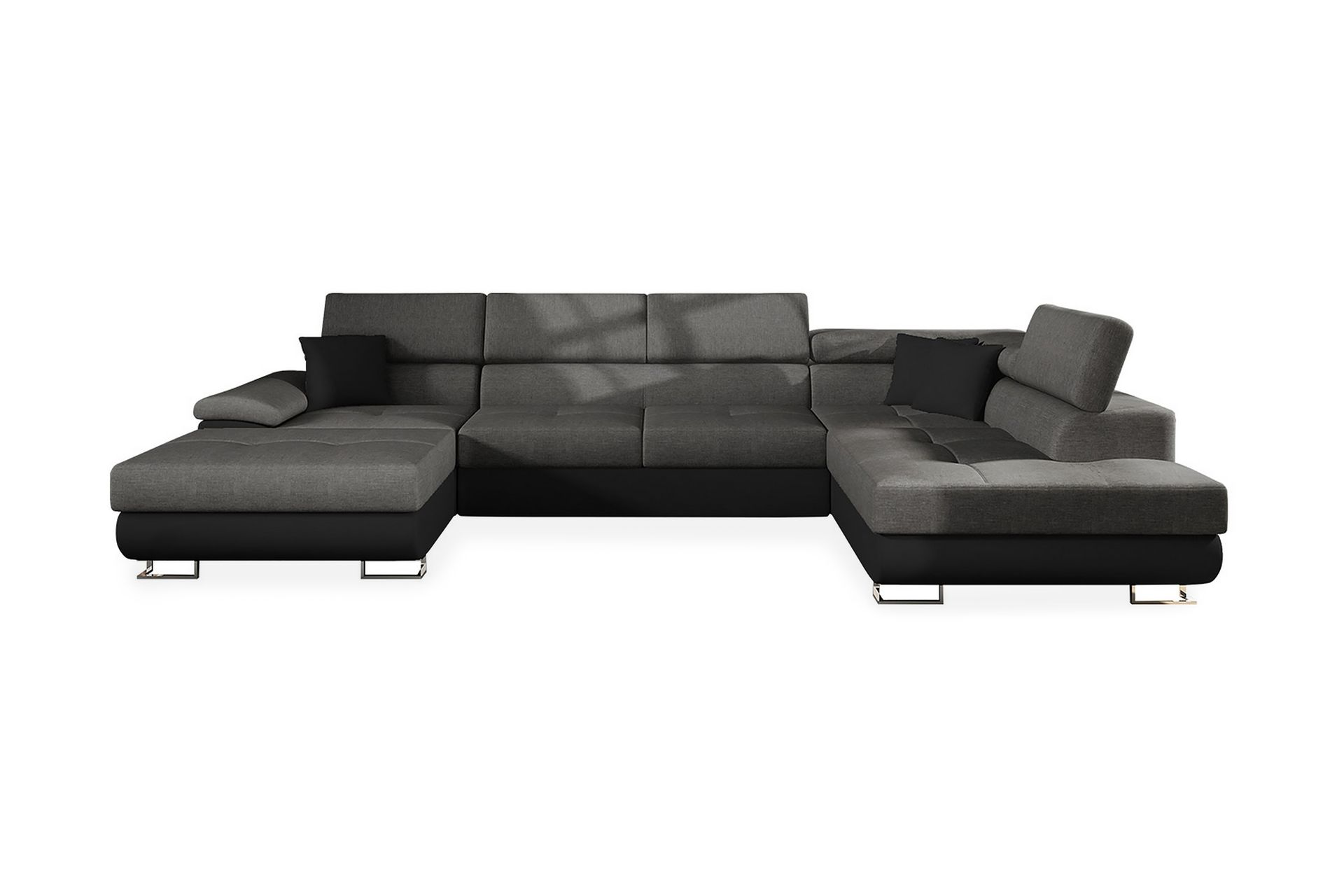 Cotere Hjørnesofa Høyre - Svart - Møbler - Sofaer - Skinnsofaer