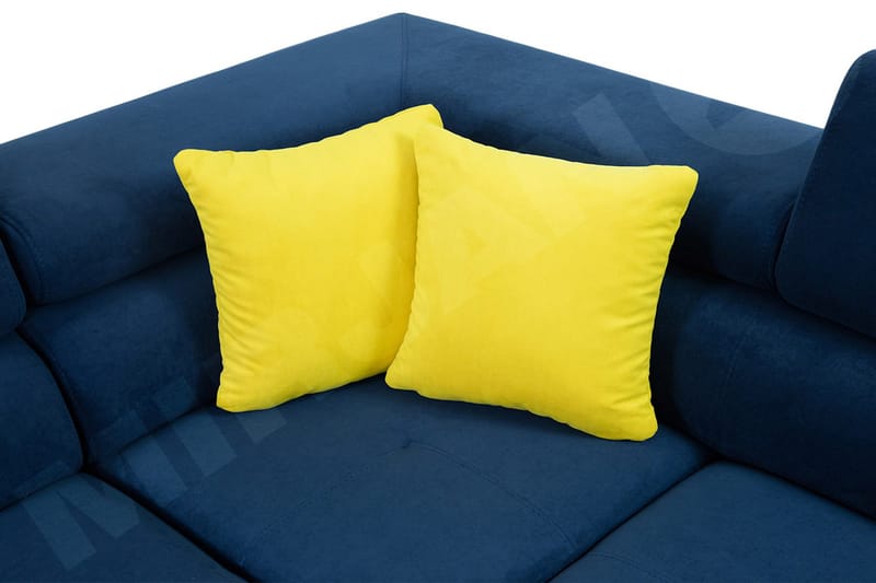 Cotere Hjørnesofa Høyre - Svart - Møbler - Sofaer - Skinnsofaer