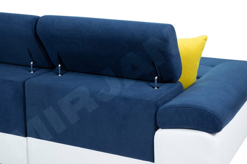 Cotere Hjørnesofa Høyre - Svart - Møbler - Sofaer - Skinnsofaer
