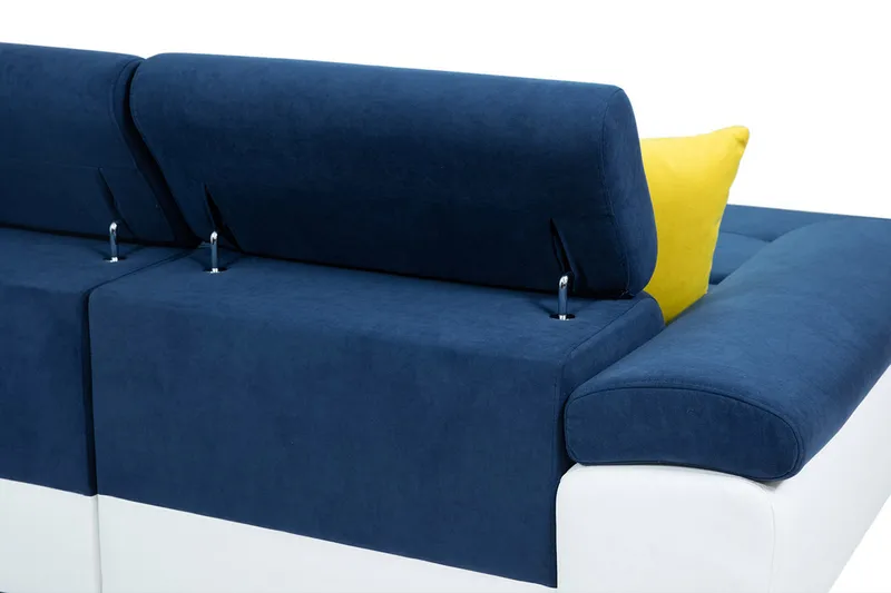 Cotere Hjørnesofa Høyre - Svart - Møbler - Sofaer - Skinnsofaer