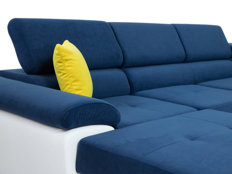 Cotere Hjørnesofa Venstre - Grå/Hvit - Møbler - Sofaer - Skinnsofaer