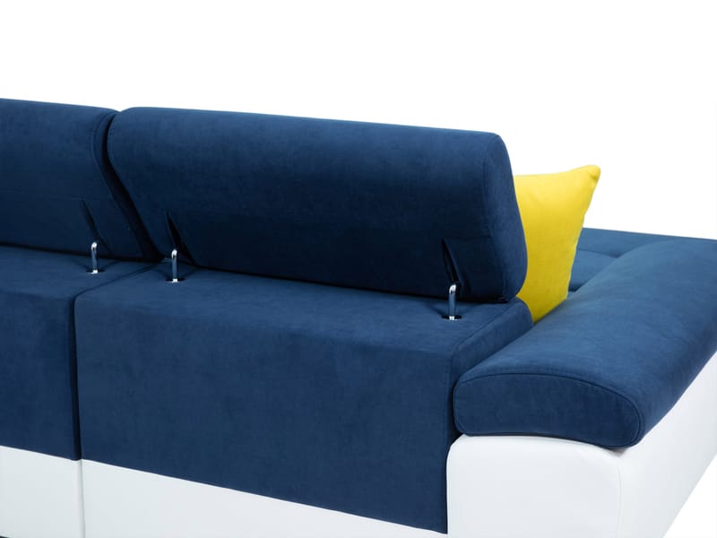 Cotere Hjørnesofa Venstre - Grå/Hvit - Møbler - Sofaer - Skinnsofaer