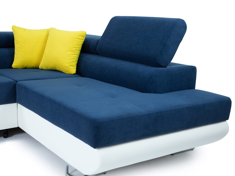 Cotere Hjørnesofa Venstre - Grå/Hvit - Møbler - Sofaer - Skinnsofaer
