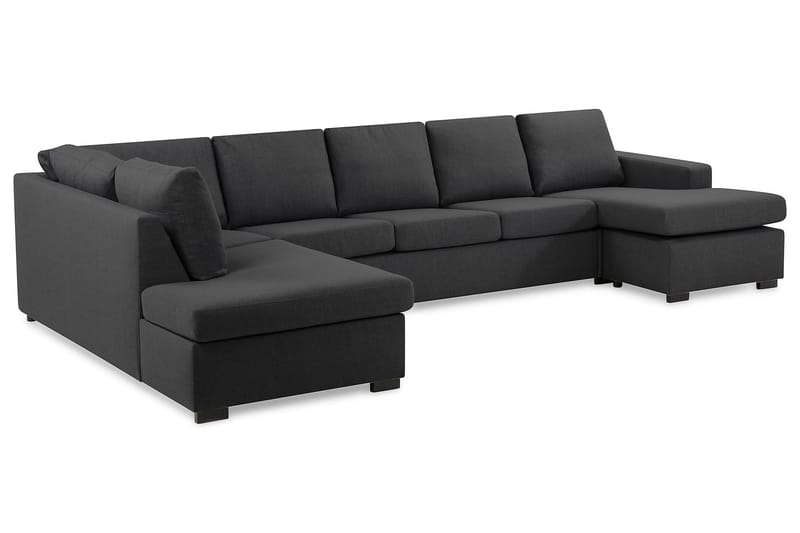 Crazy U-sofa XL Divan Høyre - Mørkegrå - U-sofa