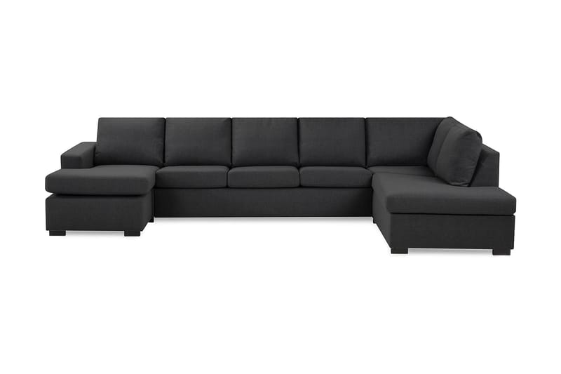 Crazy U-sofa XL Divan Venstre - Mørkegrå - U-sofa