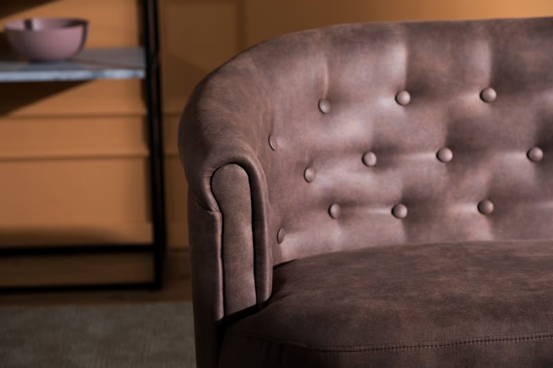 Dahlia Siss Sofa - Vintage brun - Møbler - Sofaer - Skinnsofaer