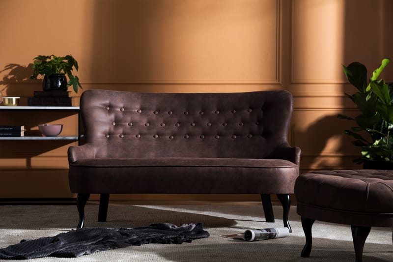 Dahlia Sofa - Vintage Brun - Møbler - Sofaer - Skinnsofaer