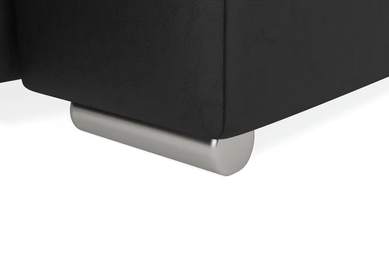 Dynir Stor Hjørnesovesofa Divan med Oppbevaring Høyre 350 cm - Svart / Grå - Møbler - Sofaer - Skinnsofaer