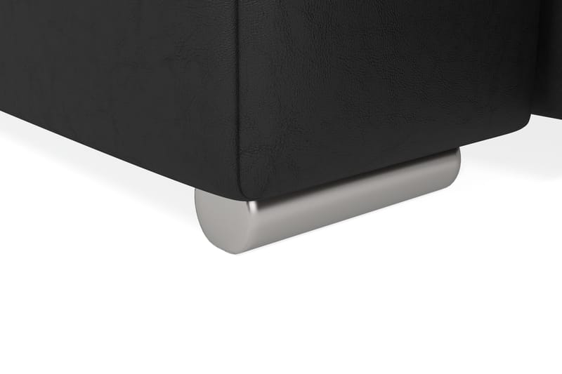 Dynir Stor Hjørnesovesofa Divan med Oppbevaring Venstre - Grå / Svart - Møbler - Sofaer - Skinnsofaer