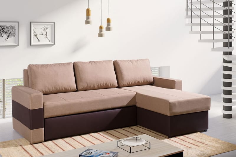 Gordia Divansovesofa 234x82x156 cm - Sovesofaer - Sovesofa divan - Skinnsofaer