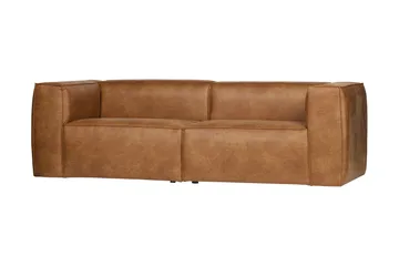 Harlow 3,5-seters Sofa - Cognac - Møbler - Sofaer - Skinnsofaer