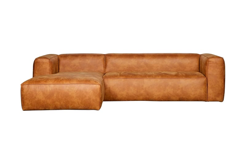 Harlow Divan sofa Venstre Ekte lær - Cognac - Møbler - Sofaer - Skinnsofaer