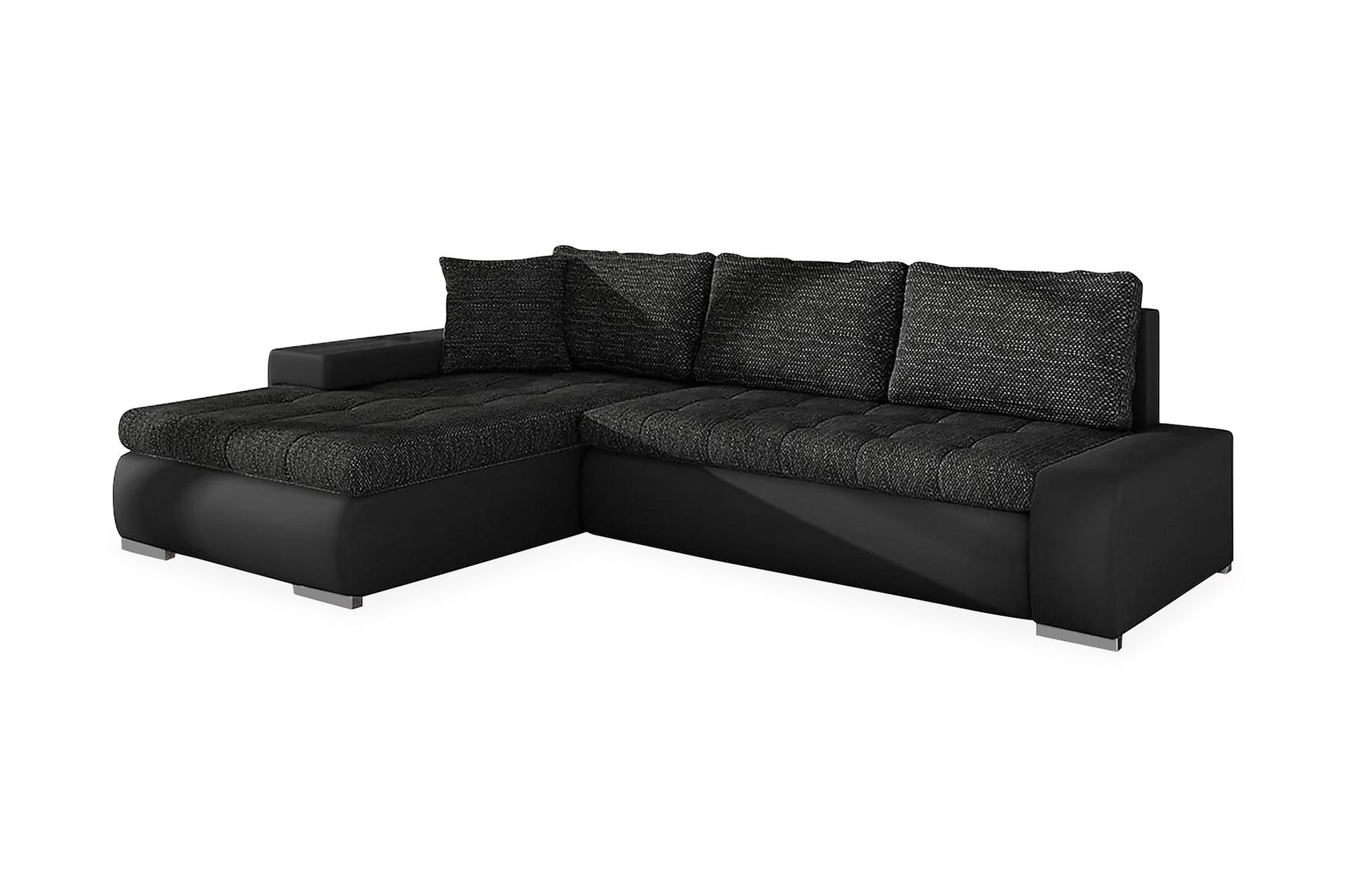 Irja Divansovesofa 4-seter Vendbar - Svart