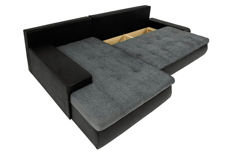 Irja Divansovesofa 4-seter Vendbar - Svart - Møbler - Sofaer - Skinnsofaer