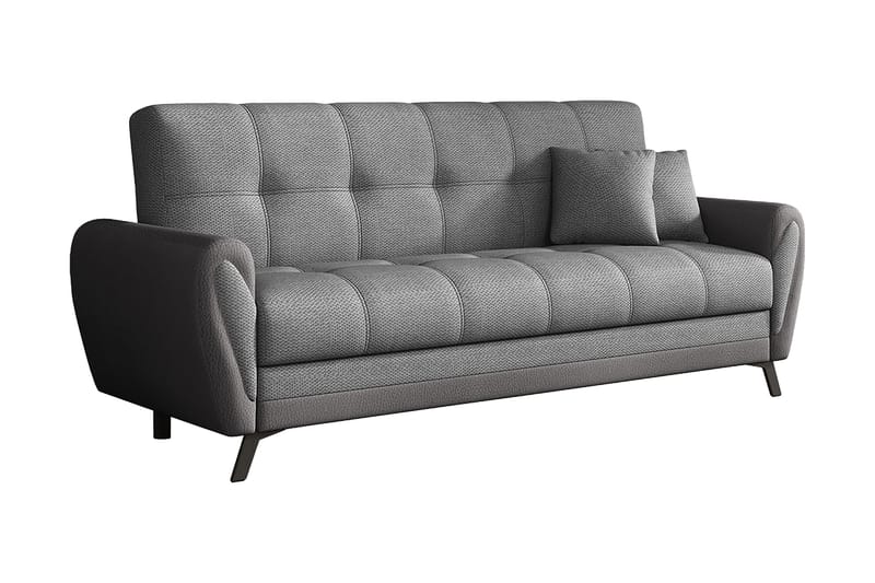 Laterse 3-seters Sofa - Grå - Sovesofaer - Skinnsofaer - 3 seters sovesofa