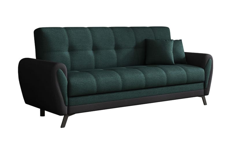 Laterse 3-seters Sofa - Grønn/Svart - Møbler - Sofaer - Skinnsofaer