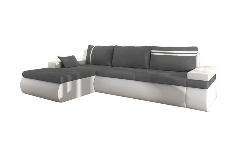 Lavona Divansovesofa Venstre - Grå/Hvit - Møbler - Sofaer - Skinnsofaer