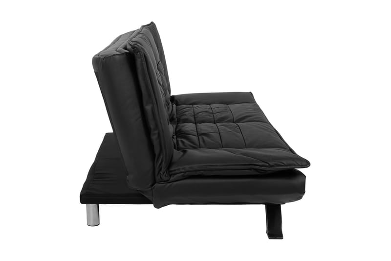 Lerwick Sovesofa 3-seter Kunstlær - Svart - Møbler - Sofaer - Skinnsofaer