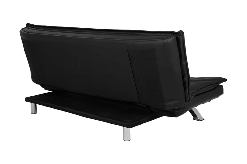 Lerwick Sovesofa 3-seter Kunstlær - Svart - Møbler - Sofaer - Skinnsofaer