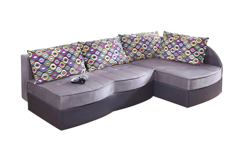 Lido Hjørnesovesofa 202x145x86 cm - Møbler - Sofaer - Skinnsofaer
