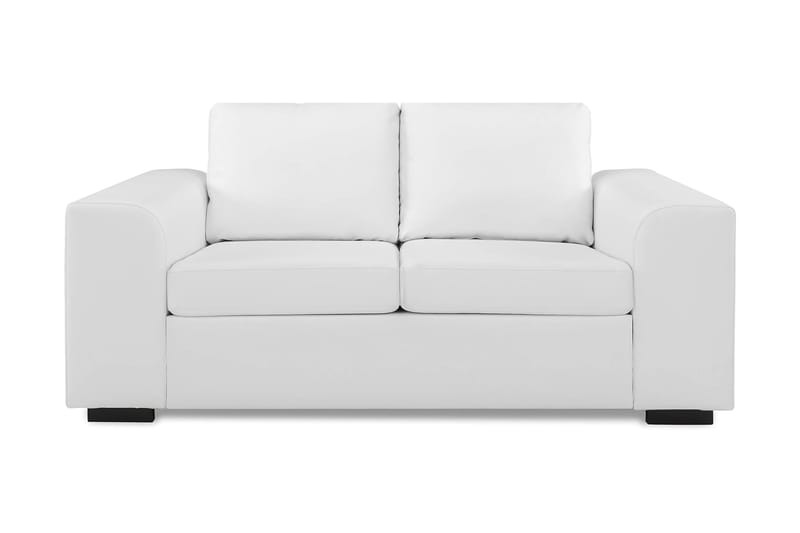 Link 2-seters Sofa i Kunstlær - Hvit - Møbler - Sofaer - Skinnsofaer
