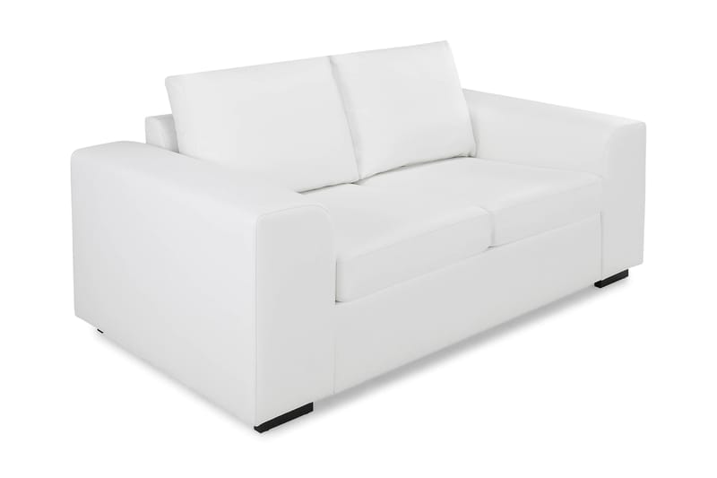 Link 2-seters Sofa i Kunstlær - Hvit - Møbler - Sofaer - Skinnsofaer