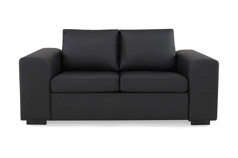 Link 2-seters Sofa i Kunstlær - Svart - Møbler - Sofaer - Skinnsofaer
