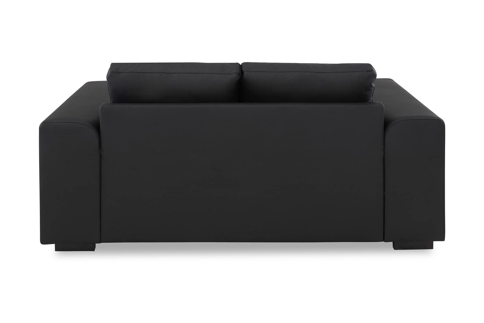 Link 2-seters Sofa i Kunstlær - Svart - Møbler - Sofaer - Skinnsofaer