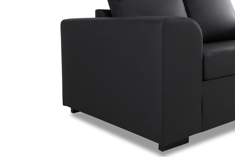 Link 2-seters Sofa i Kunstlær - Svart - Møbler - Sofaer - Skinnsofaer
