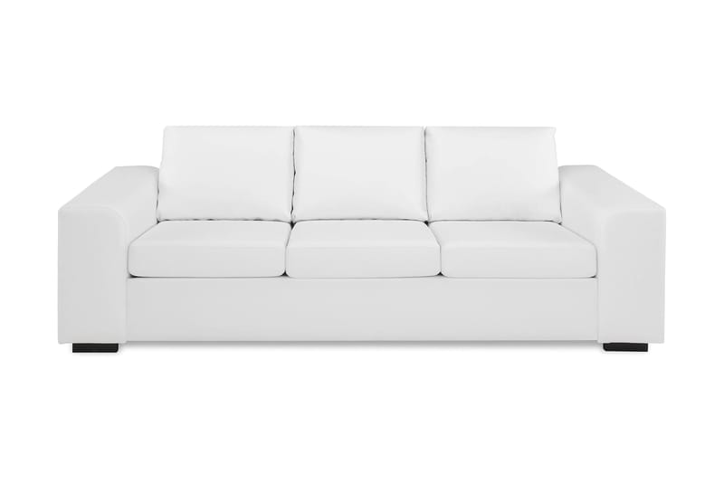 Link 3-seters Sofa i Kunstlær - Hvit - Møbler - Sofaer - Skinnsofaer