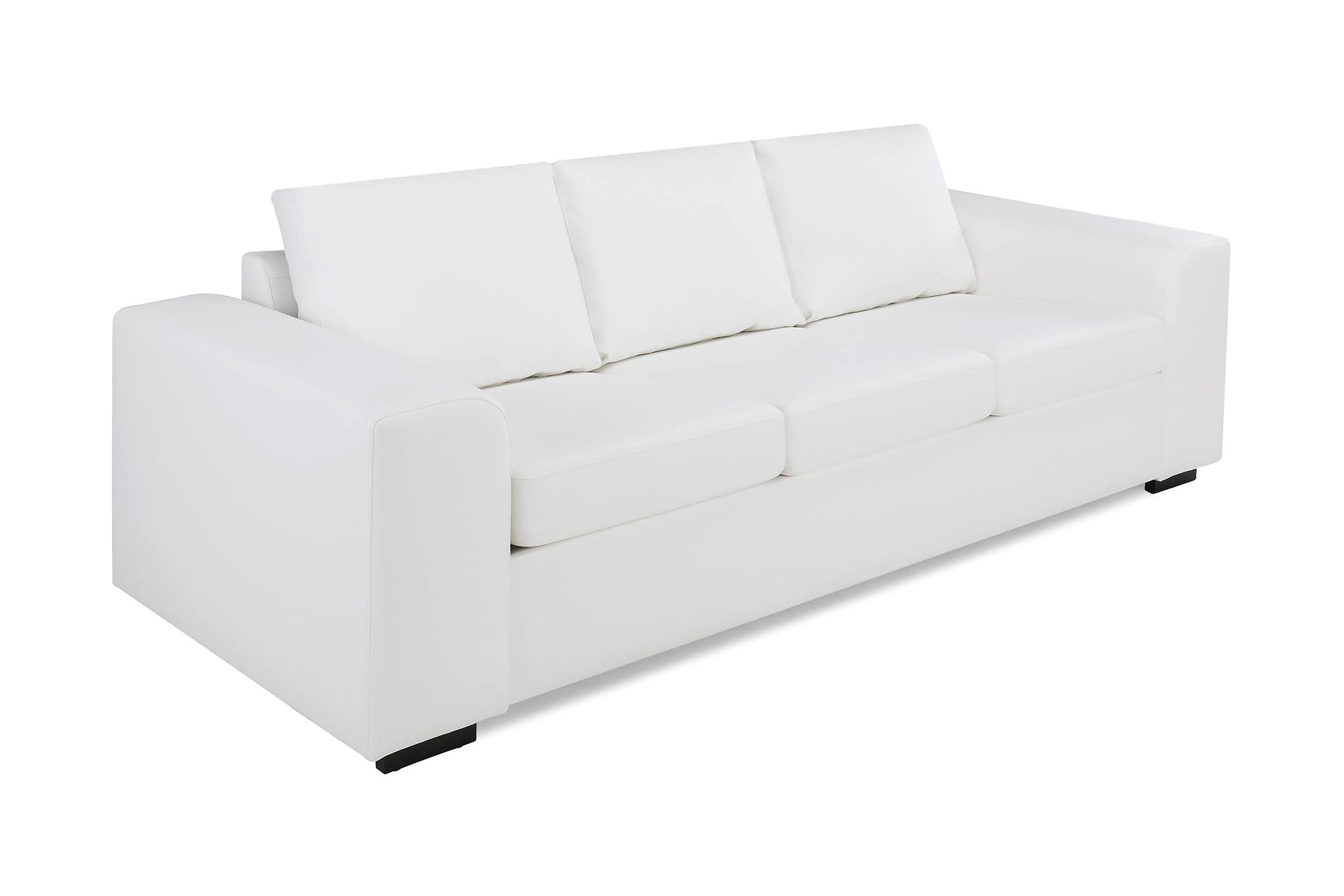 Link 3-seters Sofa i Kunstlær - Hvit - Møbler - Sofaer - Sofa 3 seter