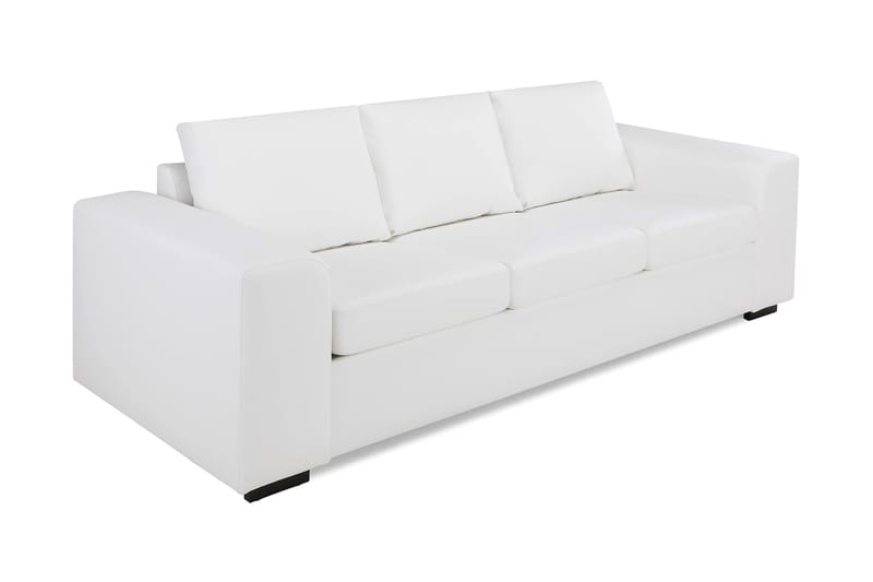 Link 3-seters Sofa i Kunstlær - Hvit - Møbler - Sofaer - Skinnsofaer
