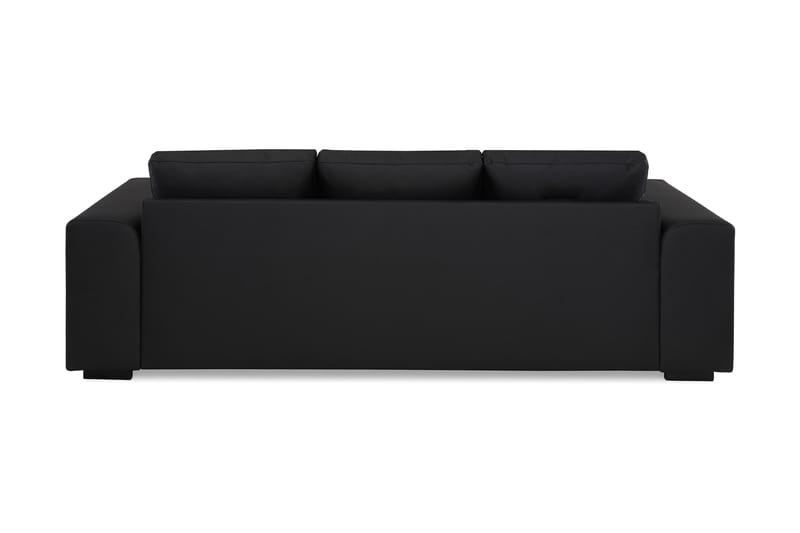 Link 3-seters Sofa i Kunstlær - Svart - Møbler - Sofaer - Skinnsofaer