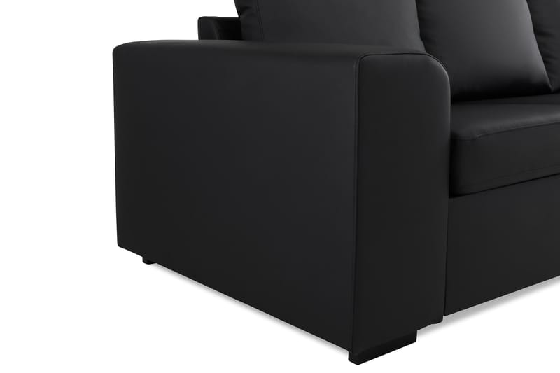Link 3-seters Sofa i Kunstlær - Svart - Møbler - Sofaer - Skinnsofaer