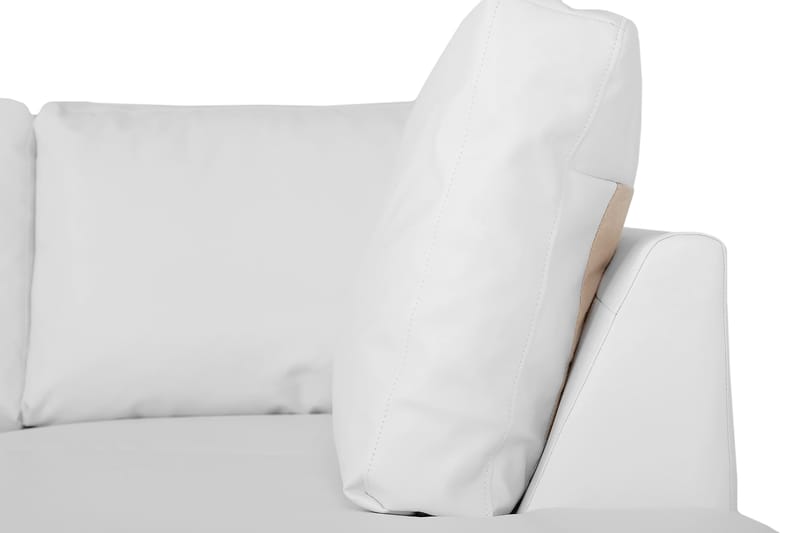 Link 5-seters Høyrevendt U-formet X-Large Sofa med Divan og Sjeselong i Stoff - Hvit - Møbler - Sofaer - Skinnsofaer