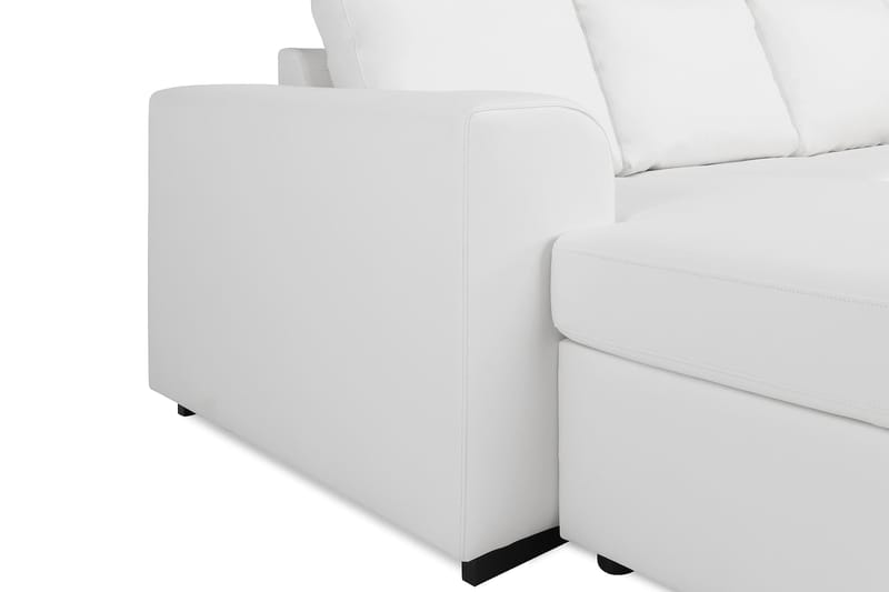 Link 5-seters Høyrevendt U-formet XX-Large Sofa med Divan og Sjeselong i Stoff - Hvit - Møbler - Sofaer - Skinnsofaer