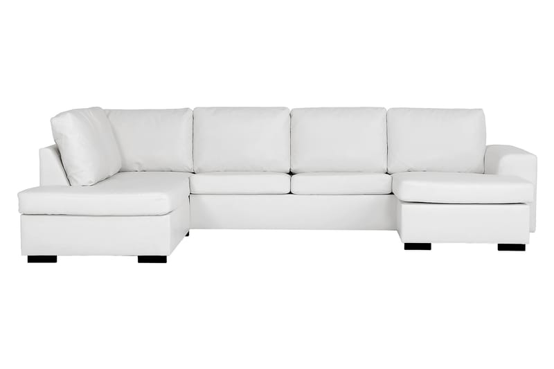 Link 5-seters Venstrevendt U-formet X-Large Sofa med Divan og Sjeselong i Stoff - Hvit - Møbler - Sofaer - Skinnsofaer