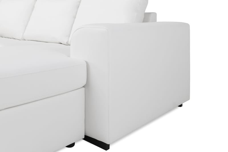 Link 5-seters Venstrevendt U-formet XX-Large Sofa med Divan og Sjeselong i Stoff - Hvit - Møbler - Sofaer - Skinnsofaer