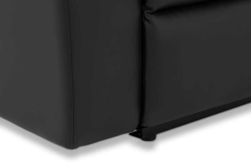 Norbo Reclinersofa 4-seter Kunstskinn - Fällbar sofa - Kinosofa - Svart - Møbler - Sofaer - 4 seter sofa