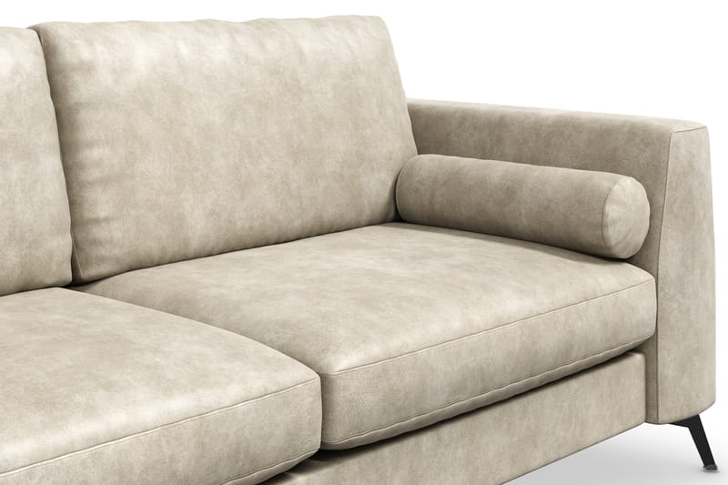 Ocean Lyx 3-seter Sofa - Beige/Lær - Skinnsofaer - 2 seter sofa