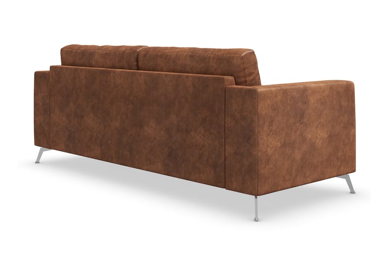 Ocean Lyx 3-seter Sofa - Brun/Lær - Møbler - Sofaer - Skinnsofaer