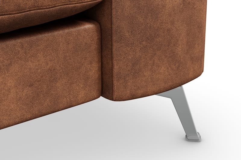 Ocean Lyx 3-seter Sofa - Brun/Lær - Møbler - Sofaer - Skinnsofaer
